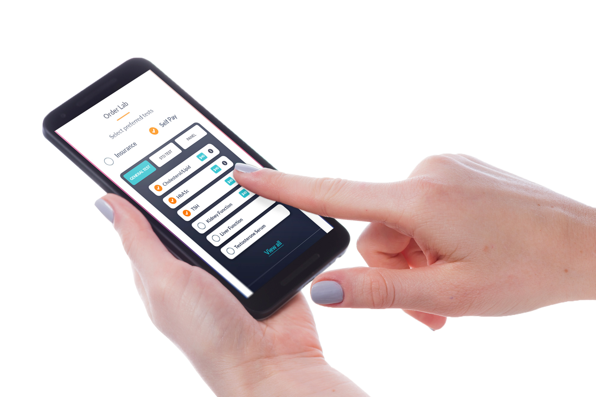 Online lab testing illustration